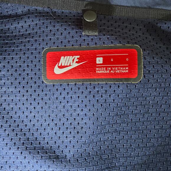 Nike Sportswear Tech Aeroloft Parka Asymetrical Zip Navy Blue Jacket Size Large - Picture 8 of 8
